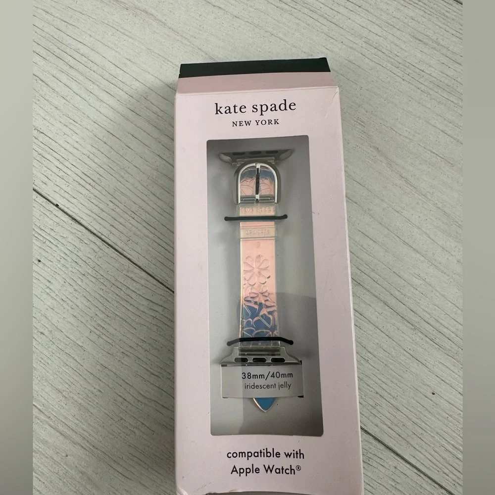 Kate Spade Silver and Purple Smartwatch Case